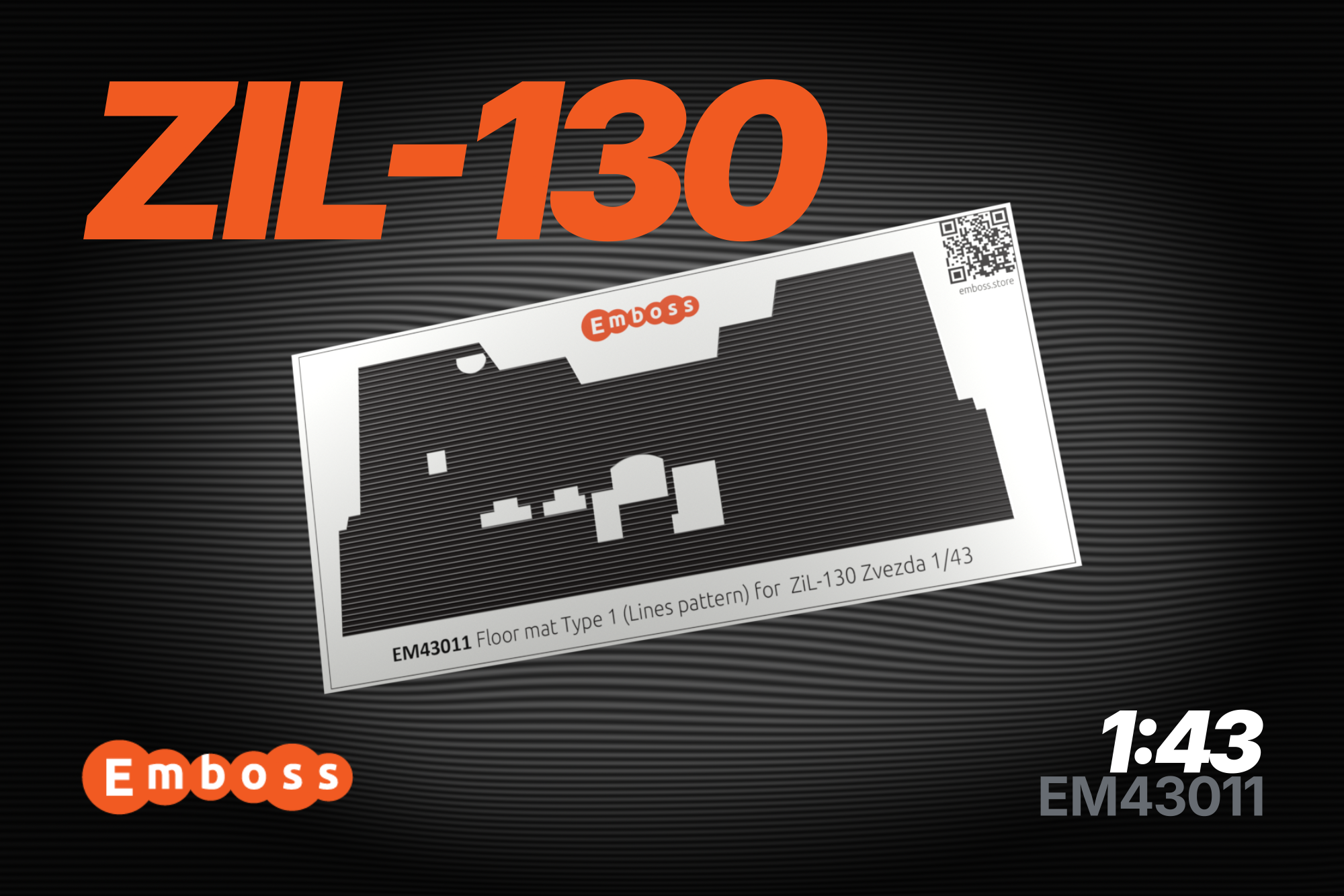 EM43011 Embase 1/43 3D Decal Floor Mat Type 1 for 